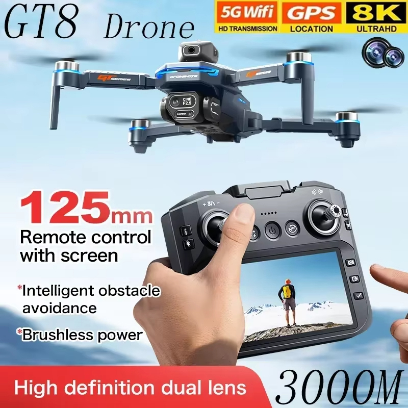 Drone Thermal Imaging - 4.3-inch Screen GT8 Drone Obstacle Avoidance