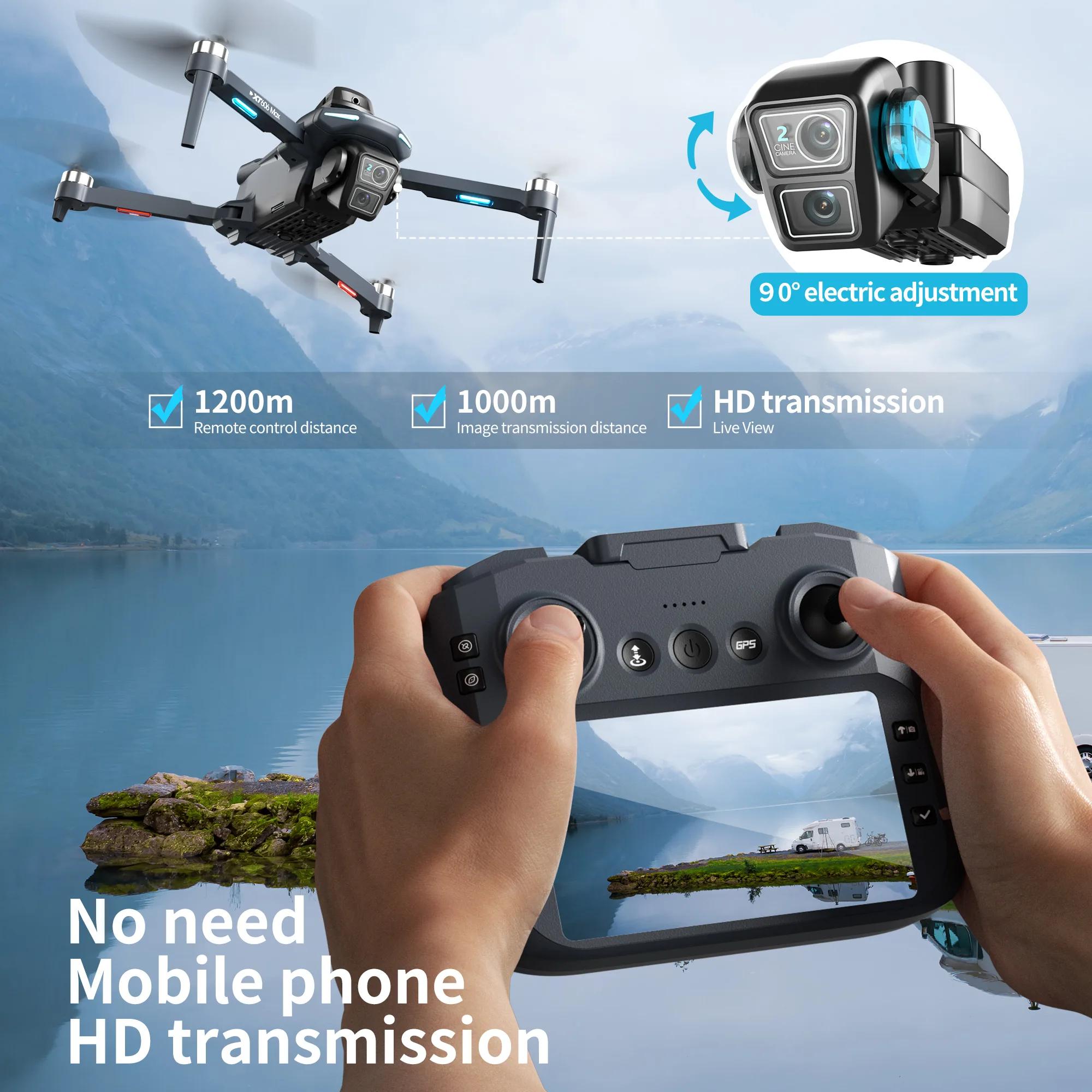 Original XT606 Drone Professio - đánh giá và giá Drone Thermal Imaging
